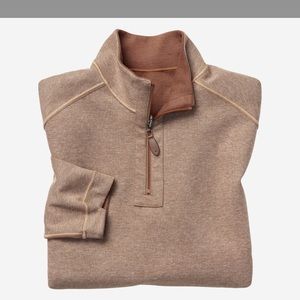 Johnston & Murphy Reversible Solid Quarter-Zip